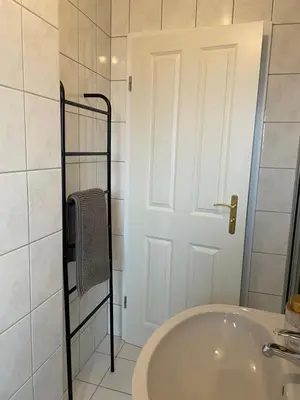 Ein Badezimmer in der Unterkunft Süße Wohnung in Gründerzeitvilla