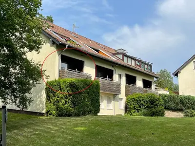 Ein Garten an der Unterkunft Waldfee