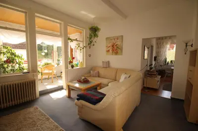 Ein Sitzbereich in der Unterkunft Harzperle II-Braunlage