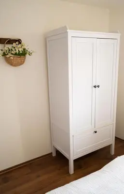 Ein Bett oder Betten in einem Zimmer der Unterkunft Hyggeleben, Innenstadt, Schlossblick, Parkplatz