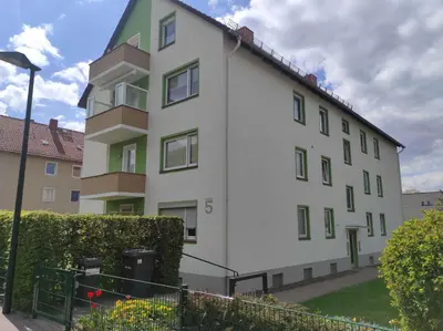 Das Gebäude in dem sich die Ferienwohnung befindet