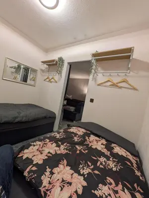 Ein Bett oder Betten in einem Zimmer der Unterkunft Bocksbergbande