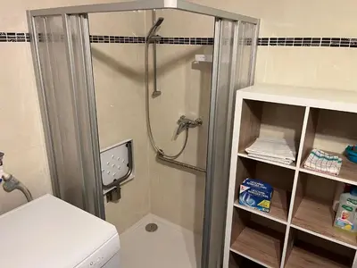 Ein Badezimmer in der Unterkunft Bodetalapartment Thale