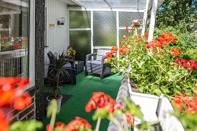 Ein Garten an der Unterkunft Ferienhaus Giesela ****