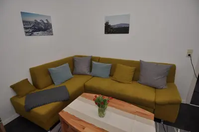 Ein Sitzbereich in der Unterkunft Ferienwohnung Martin 2