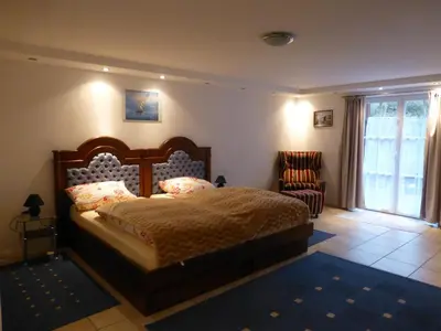 Ein Bett oder Betten in einem Zimmer der Unterkunft Harz Stolberg Ferienwohnung