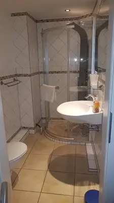 Ein Badezimmer in der Unterkunft Harz Stolberg Ferienwohnung