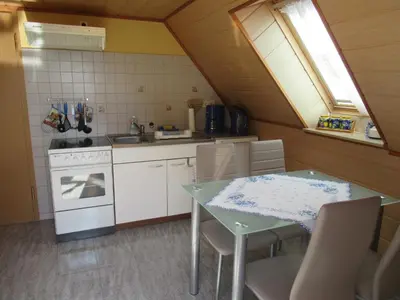 Küche/Küchenzeile in der Unterkunft Ferienwohnung Sommer