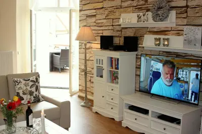 TV/Unterhaltungsangebot in der Unterkunft Ferienwohnung am Kaiserhof