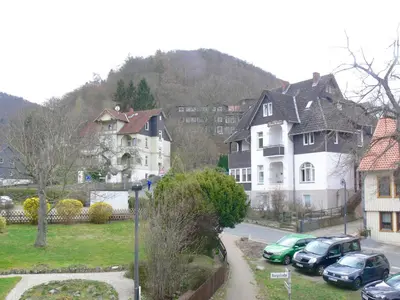 Ein allgemeiner Bergblick oder ein Berglick von der Ferienwohnung aus