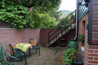 Ein Balkon oder eine Terrasse in der Unterkunft FeWo Carmen