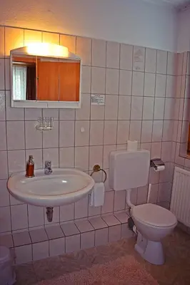 Ein Badezimmer in der Unterkunft Pension Trautheim - Am Stadtpark