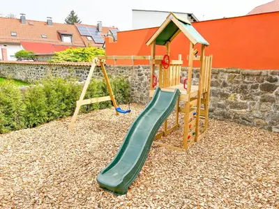 Ein Kinderspielbereich in der Unterkunft Alte Försterei