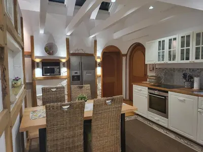 Küche/Küchenzeile in der Unterkunft Exklusive Dachgeschosswohnung mit Harzblick