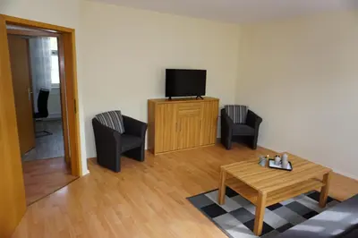 TV/Unterhaltungsangebot in der Unterkunft Ferienwohnung Ballstrasse 28