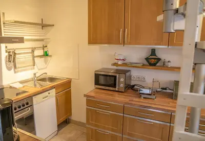 Küche/Küchenzeile in der Unterkunft Haus Waldwiese