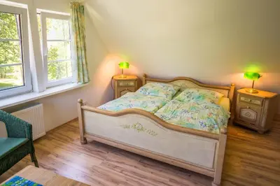 Ein Bett oder Betten in einem Zimmer der Unterkunft Haus Waldwiese