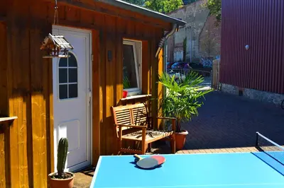 Tischtennis in der Unterkunft Bungalow am Bach - zwischen Brocken und Schloß oder in der Nähe