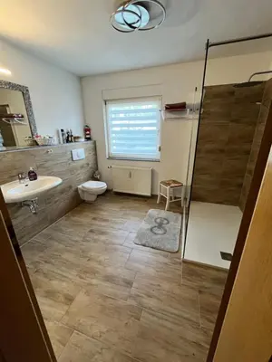 Ein Badezimmer in der Unterkunft Ferienwohnungen Wotan
