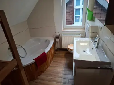 Ein Badezimmer in der Unterkunft Haus-Wolter