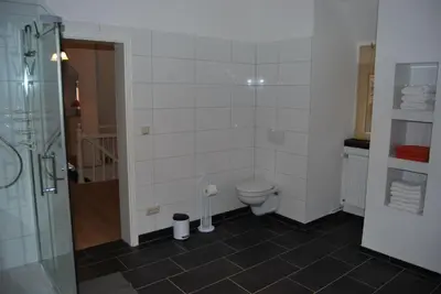 Ein Badezimmer in der Unterkunft Ferienwohnung Stricker, Bad Sachsa