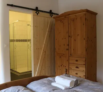 Ein Bett oder Betten in einem Zimmer der Unterkunft Villa Viriditas
