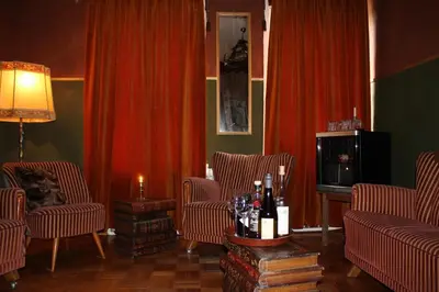 Ein Sitzbereich in der Unterkunft Klosterhotel Walkenried