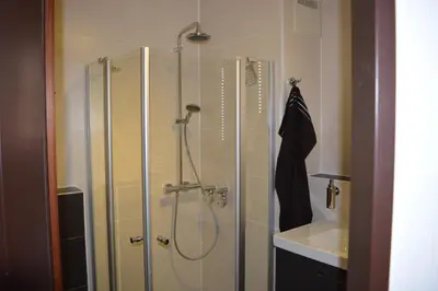 Ein Badezimmer in der Unterkunft Hoffmann's Apartment in der Residenz Bocksbergblick