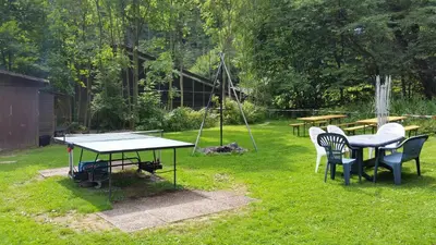 Ein Garten an der Unterkunft Ferienhaus Erika