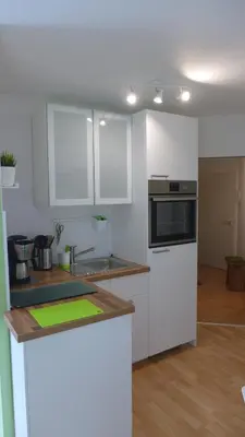 Küche/Küchenzeile in der Unterkunft Appartement Schultz - Grüne Aue