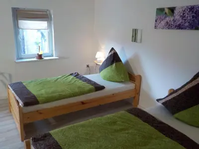 Ein Bett oder Betten in einem Zimmer der Unterkunft Ferienhaus Schock