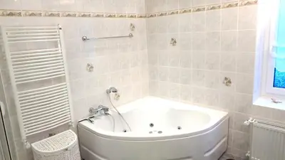 Ein Badezimmer in der Unterkunft Fischer