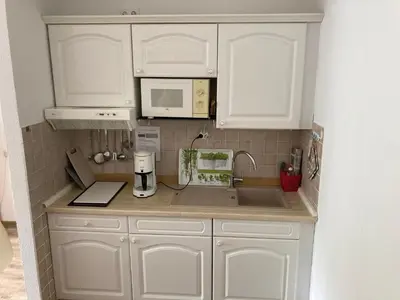 Küche/Küchenzeile in der Unterkunft Ferienwohnung von Damm