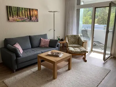 Ein Sitzbereich in der Unterkunft Ferienwohnung von Damm