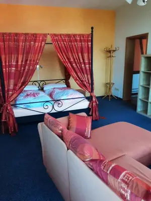 Ein Bett oder Betten in einem Zimmer der Unterkunft Haus Andrea