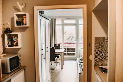 Küche/Küchenzeile in der Unterkunft Haus Vier Jahreszeiten am See HS 473