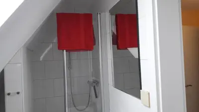 Ein Badezimmer in der Unterkunft Ferienwohnungen Steeg