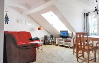Ein Sitzbereich in der Unterkunft Stunning Apartment In Sankt Andreasberg