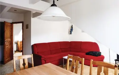 Ein Sitzbereich in der Unterkunft Stunning Apartment In Sankt Andreasberg