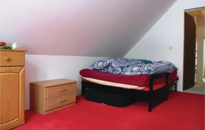 Ein Bett oder Betten in einem Zimmer der Unterkunft Stunning Apartment In Sankt Andreasberg
