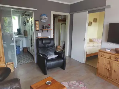 TV/Unterhaltungsangebot in der Unterkunft Ferienwohnung Schüler - Paradies