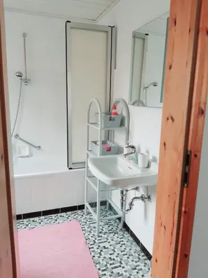 Ein Badezimmer in der Unterkunft Ferienwohnung Rieger 1