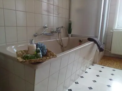 Ein Badezimmer in der Unterkunft Brockenferien