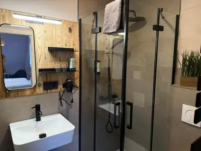 Ein Badezimmer in der Unterkunft Hotel Zur Erholung