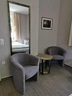Ein Sitzbereich in der Unterkunft Pension Ginko
