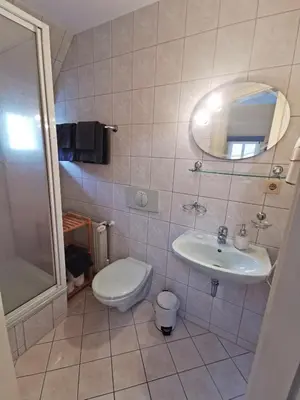 Ein Badezimmer in der Unterkunft Pension Ginko