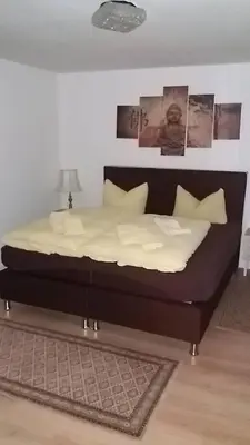 Ein Bett oder Betten in einem Zimmer der Unterkunft Pension Cecilie