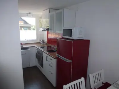 Küche/Küchenzeile in der Unterkunft Moderne, ruhige Ferienwohnung in Braunlage Harz inkl WLAN & Netflix