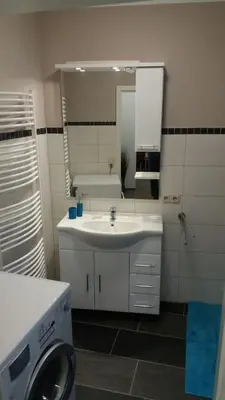 Ein Badezimmer in der Unterkunft Haus Isabelle EG