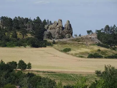 Naturlandschaft in der Nähe des Ferienhauses